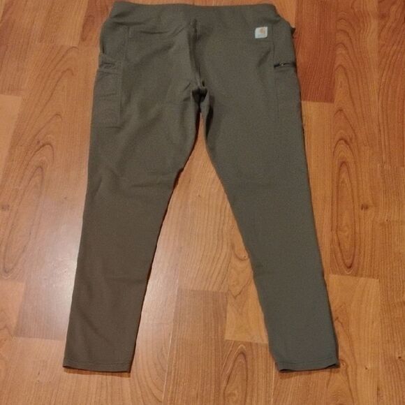 Carhartt Green Cargo Pants Straight-Leg Outdoor - Picture 4 of 5
